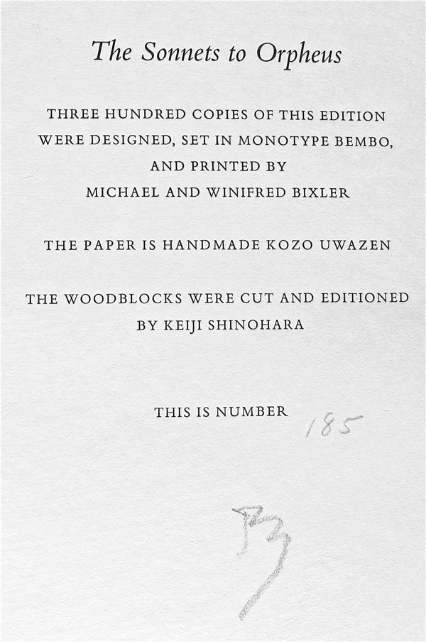 Colophon Page