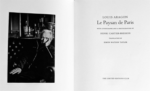 Frontispiece: Photogravure of Louis Aragon and Title Page