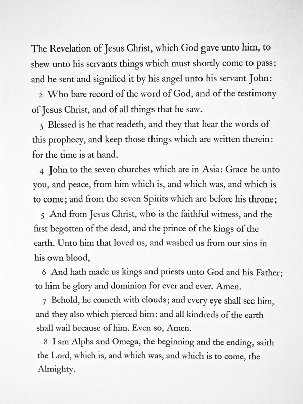 Page from Revelation