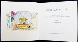 Cosi Fan Tutte Title-Page